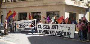 Dissidents va participar activament en el primer de maig a Palma